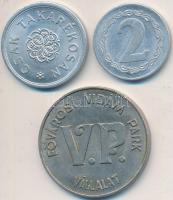 ~1970-1980. "Fővárosi Vidám Park Vállalat" fém zseton + 2 + 5 "Csak takarékosan"...