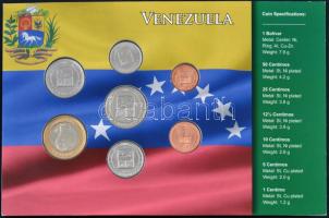 Venezuela 2007. 1c-1B 7xklf db-os forgalmi szett T:1 Venezuela 2007. 1 Centimo - 1 Bolivar 7xdiff pcs in coin set C:UNC