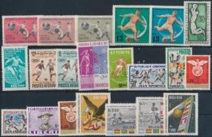 Football 1961-1964 4 sets + 2 blocks + 22 individual values Labdarúgás 1961-1964 4 klf sor + 2 klf b...