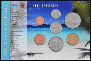 Fiji-szigetek 1999-2006. 1c-1$ 7xklf db-os forgalmi szett T:1,2 Fiji Islands 1999-2006. 1 Cent - 1 Dollar 7xdiff pcs in coin set C:UNC,XF