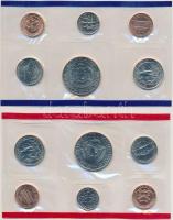 Amerikai Egyesült Államok 1998D 1c-1/2$ (6xklf) forgalmi sor szettben + 1998P 1c-1/2$ (6xklf) forgal...