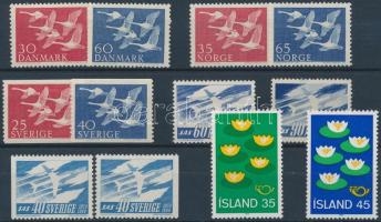 NORDEN 1956-1977 12 diff stamps, NORDEN 1956-1977 12 klf bélyeg