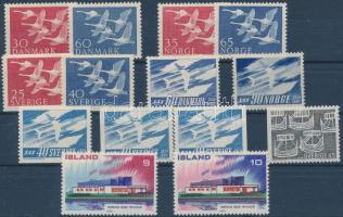 NORDEN 1956-1973 14 diff stamps, NORDEN 1956-1973 14 klf bélyeg
