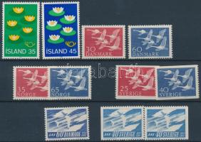 NORDEN 1956-1977 11 diff stamps NORDEN 1956-1977 11 klf bélyeg