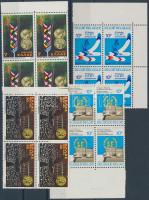 Belgium, Greece, 1978-1979 European Union 4 diff blocks of 4, Belgium, Görögország 1978-1979 Európai Unió 4 klf négyestömb