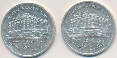 1992. 200Ft Ag "MNB" (2x) T:2,2-