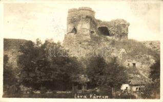 Léva vár / castle, photo, vissza So. Stpl