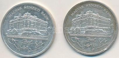 1992. 200Ft Ag "MNB" (2x) T:2,2-