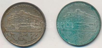 1993. 200Ft Ag "MNB" (2x) T:2- patina