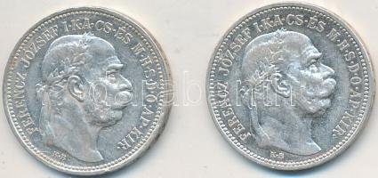 1914-1915KB 1K Ag "Ferenc József" (2x) T:2,2-