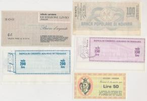 Olaszország 1976. "Guerzoni Livio Hírlapárus" csekk 300L +  "Kereskedők Egyesülete - ...