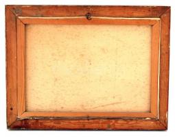 Rembrandt jelzéssel: Kőhíd, olaj, vászon, díszes fa keretben, 48,5×68 cm