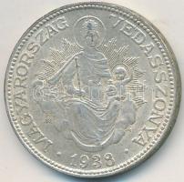 1938. 2P Ag "Madonna" T:2,2- kis patina
Adamo P7