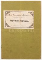 1914 Balatonszemesi közbirtokság legeltetési társulatának legelőrendtartása kézzel javított változtat