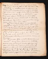 1893 dr. Szörényi Tivadar orvos: A szabadkőművesség radikális irányának hatása c. kézirata 10 beírt ...