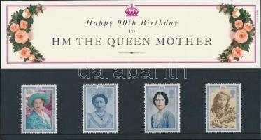 Az anyakirálynő 90 éves sor díszcsomagolásban, 90th Birthday anniversary of Queen set in decorative holder