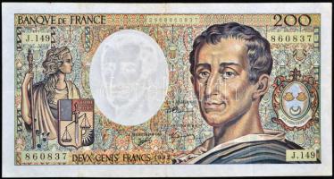 Franciaország 1992. 200Fr T:III France 1992. 200 Francs C:F