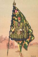 Siena, Bruco / Italian honor guard from Siena, flag s: Anichini G.