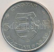 1946. 5Ft Ag "vastag Kossuth" T:2,2- ph. Adamo F8