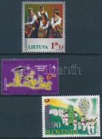 Bosznia-Hercegovina, Litvánia, Szlovénia 1998 Europa CEPT 3 klf bélyeg