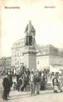 Marosvásárhely, Bem szobor, Cipő raktár / statue, Shoe warehouse