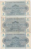 Ausztria/Nemzetközi megszállás 1944. 2Sch (3x) T:I-,III
Austria/Allied occupation 1944. 2 Schilling ...
