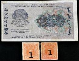 Orosz Briodalom 1915. 1k (2x) bélyegpénz + Oroszország / Szocialista Szövetségi Szovjet Köztársaság ...