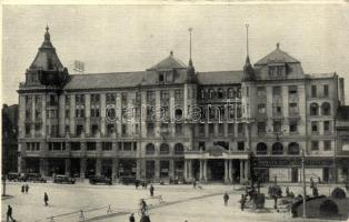 Debrecen, Arany Bika szálloda, Magyar Ruhaipar, automobile (EB)