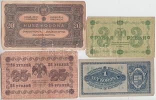 30db-os vegyes magyar és külföldi bankjegy tétel, közte érdekes darabokkal T:vegyes
30pcs of various...