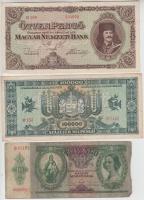 30db-os vegyes magyar és külföldi bankjegy tétel, közte érdekes darabokkal T:vegyes
30pcs of various...