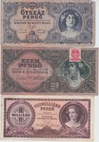 30db-os vegyes magyar és külföldi bankjegy tétel, közte érdekes darabokkal T:vegyes
30pcs of various...