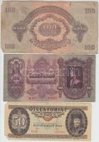 30db-os vegyes magyar és külföldi bankjegy tétel, közte érdekes darabokkal T:vegyes
30pcs of various...