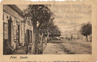 Fülek, Piac tér, Andor Ernő üzlete / market square, shop (fa)