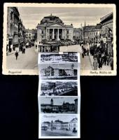 Nagyvárad, Horthy Miklós tér, villamos / square, tram, leporellocard