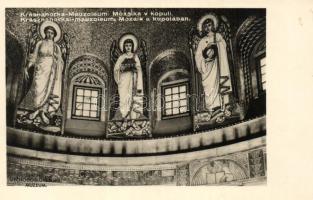 Krasznahorka, mauzóleum, Mozaik a kupolában, belső / mausoleum, interior