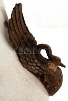 Modern kínai Wong Lee porcelán váza, máz alatt repesztett, kézzel festett, jelzett ("WL 1895&qu...