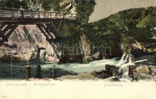Herkulesfürdő, Vízesés híd / waterfall bridge (EB)