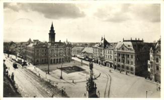 Újvidék, Országzászló tér, villamos / square, tram