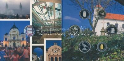 2010. 5Ft-200Ft 6klf db + "Pécs 2010 Európa Kulturális Fővárosa" Ag (999) emlékérem, szett...