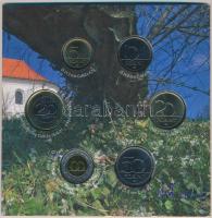 2010. 5Ft-200Ft 6klf db + "Pécs 2010 Európa Kulturális Fővárosa" Ag (999) emlékérem, szett...