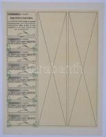 Budapest 1943. "Athenaeum Irodalmi és Nyomdai Részvénytársulat" részvénye 100P-ről, száraz...