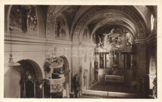 Székelyudvarhely, Szent Ferencrendi templom belső / church interior 'vissza' So. Stpl