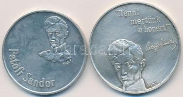 1973. 50Ft Ag + 100Ft Ag "Petőfi" nem MNB tokban T:BU