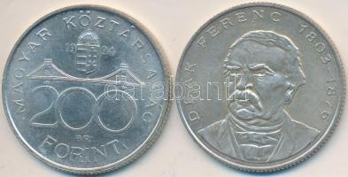 1994. 200Ft Ag "Deák" (2x) T:2,2-