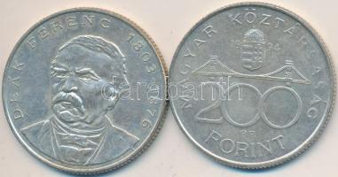 1994. 200Ft Ag "Deák" (2x) T:2,2-