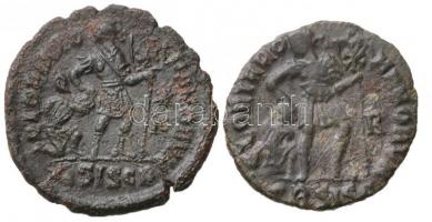 Római Birodalom / Siscia / Valentinianus 367-375. AE3 Br (2.3g) + Római Birodalom / Siscia / Gratian...