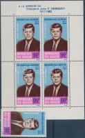 Kennedy bélyeg + blokk, Kennedy stamp + block