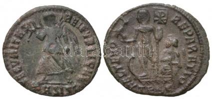 Római Birodalom / Szaloniki / II. Constantius 348-351. AE2 (2.41g) + Római Birodalom / Siscia / Vale...