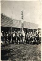 1937 Bloemendaal, Wereld Jamboree 'Bij de Totempaal' / World Scout Jamboree, Totem pole, So. Stpl (EB)