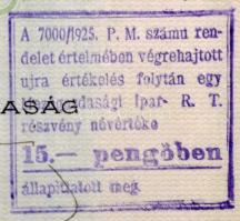 Budapest 1922. "Mezőgazdasági Ipar-Részvénytársaság" 5 részvénye 1000K-ről szelvényekkel, ...